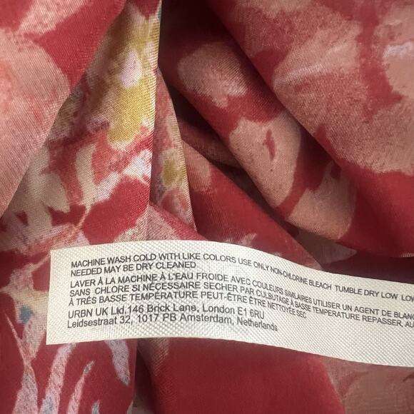 Free People Intimately FP Worth The Wait Floral Slip Maxi Dress Apple Combo Med - Picture 12 of 13